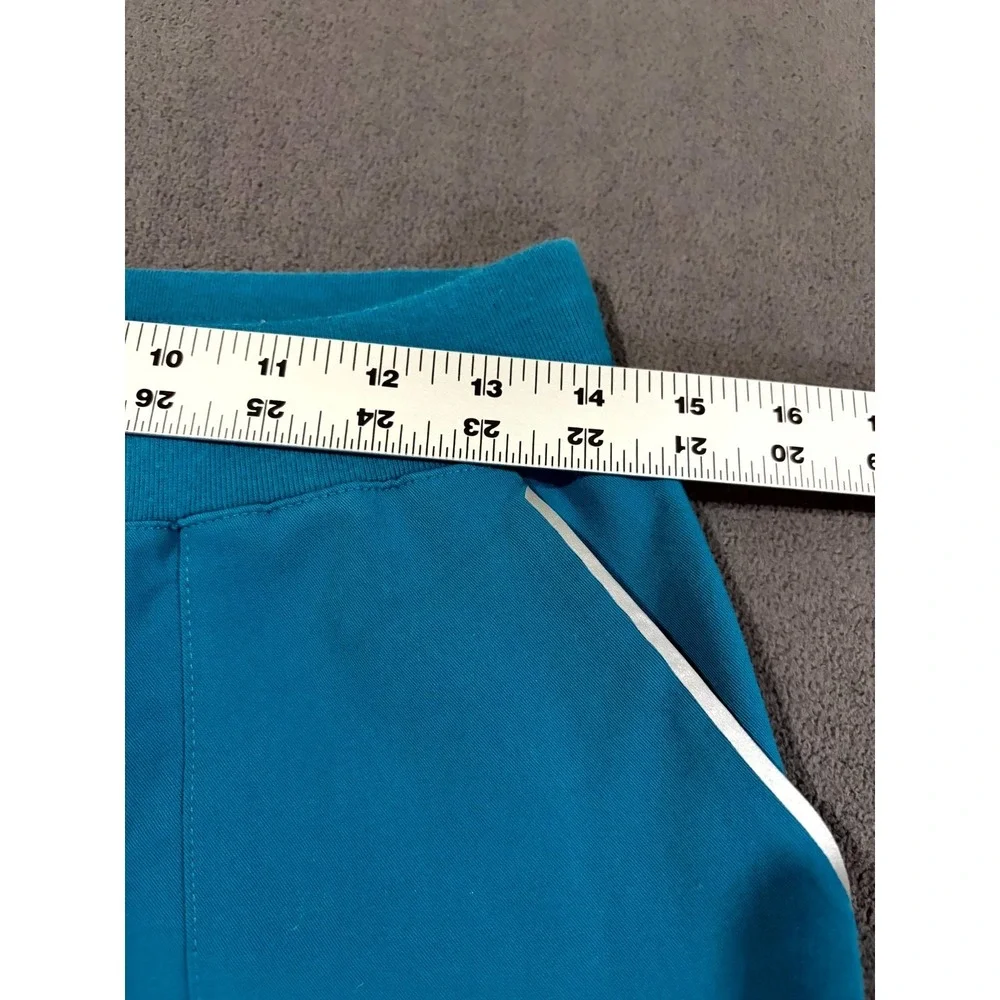 FIGS Technical Collection Cargo Scrub Pants Womens S/T Blue Drawstring Waist